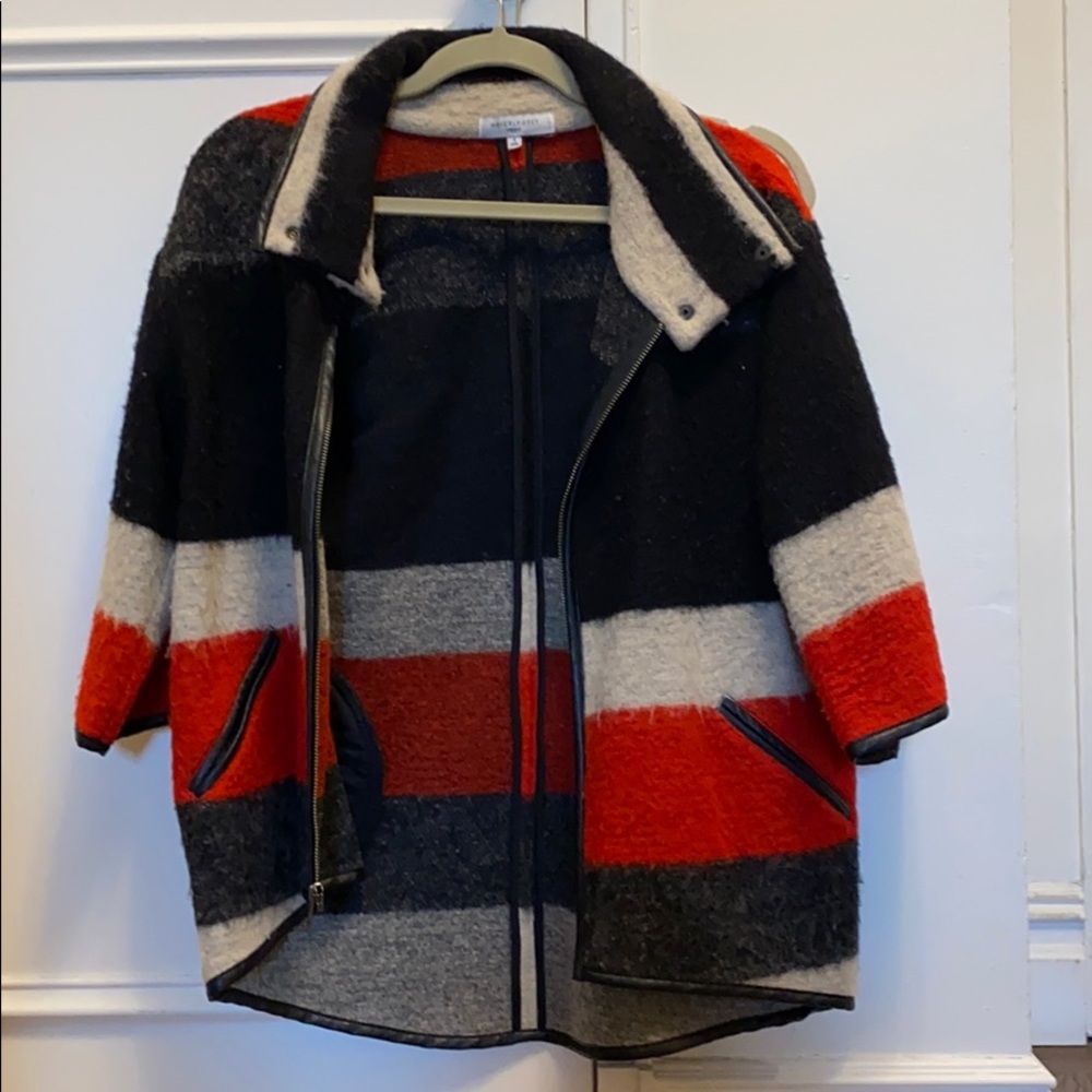 Waverly Grey Wool Cape